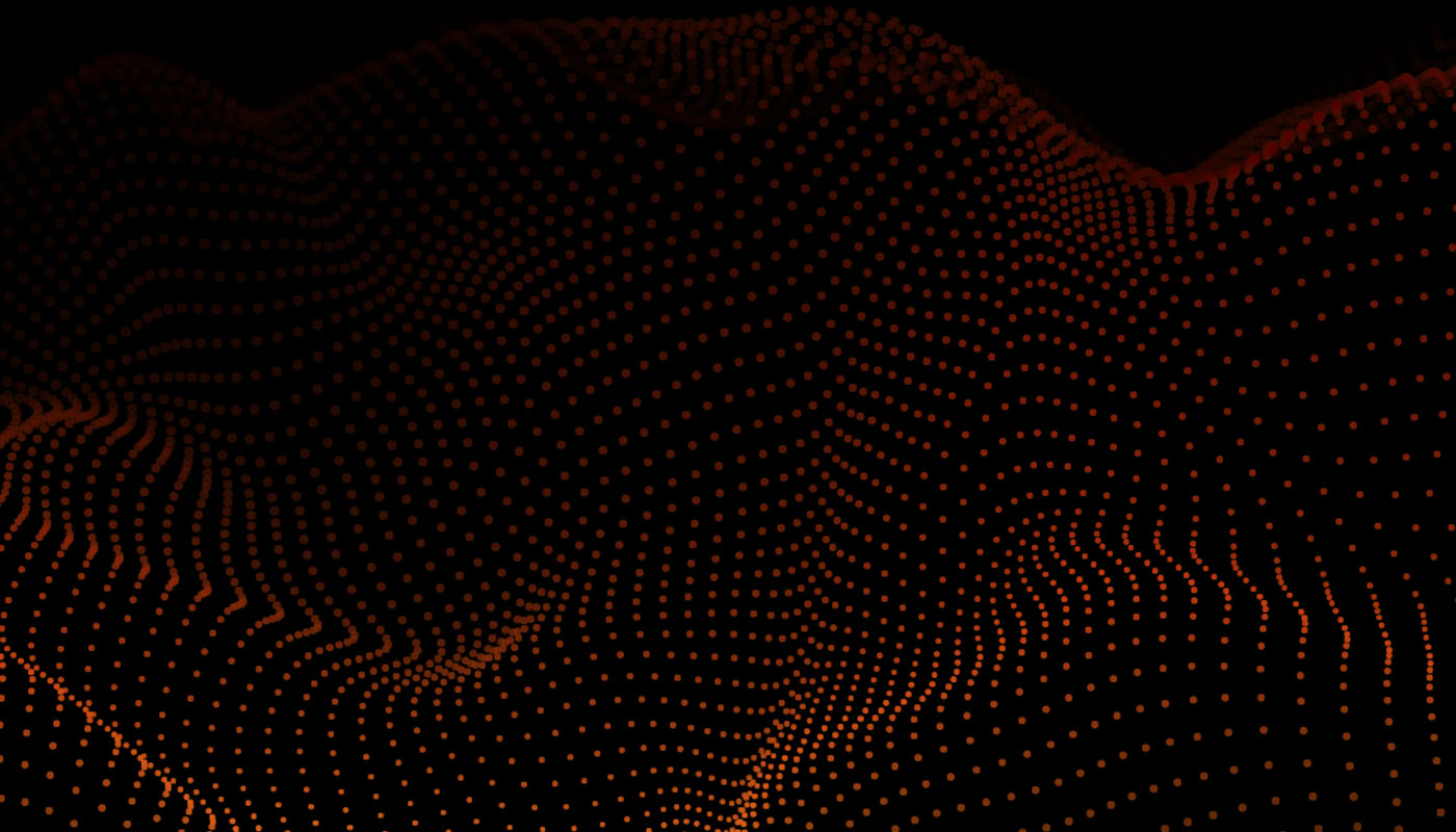 Black background copper waves